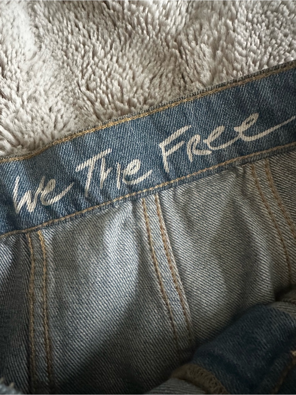 Free People In My Element Patchwork Crochet Lace Flare Jeans 26 - Picture 3 of 8